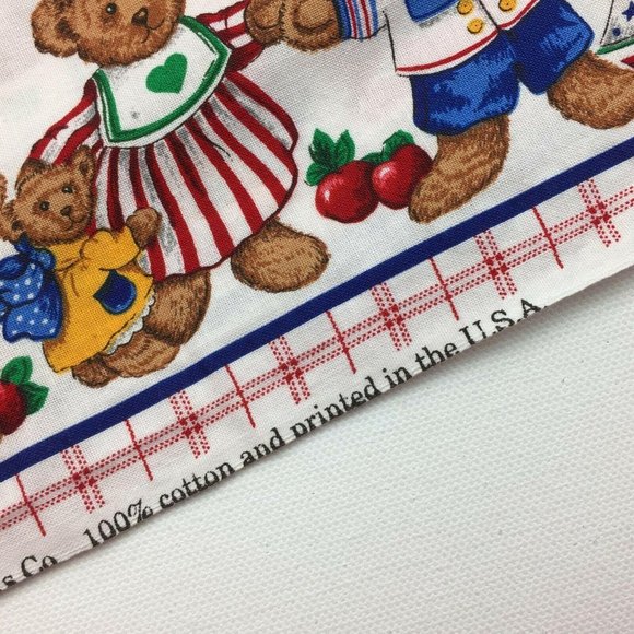 Cranston VIP Teddy Bear 14" Pillow Fabric Panel Re - Picture 10 of 10